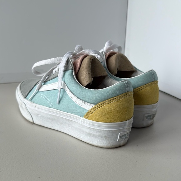 Vans Old Skool Pastel Colorblock Platform Shoes - Picture 4 of 16